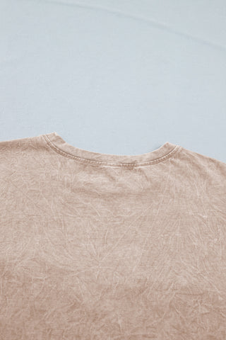 Casual saved by grace Mineral Washed Cotton T Shirt
